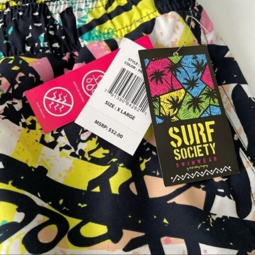 Surf Society Men’s Swim Trunks Size XL